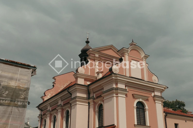 Baroque Architecture under Cloudy Skies