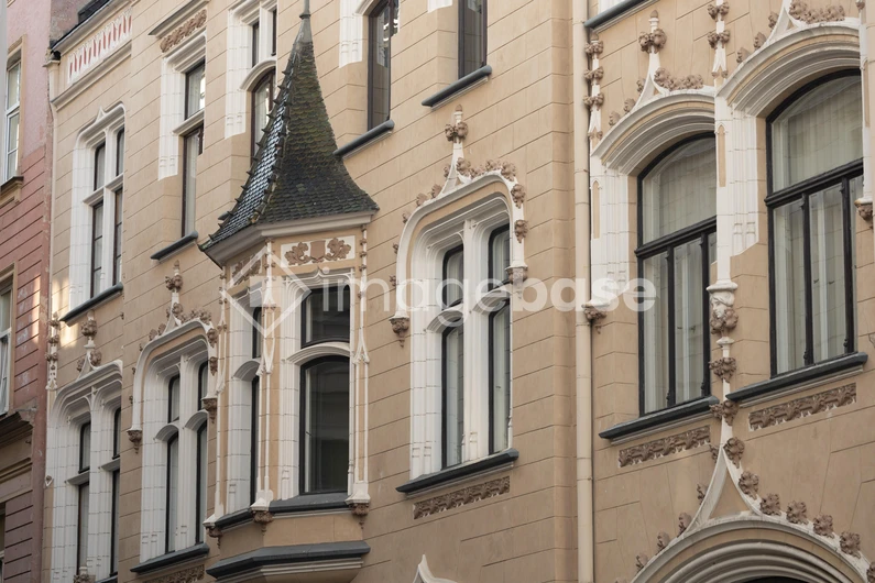 Victorian-Style Building Facade