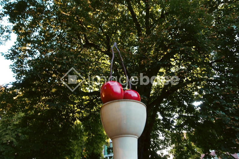 Cherry Sculpture in Natural Setting