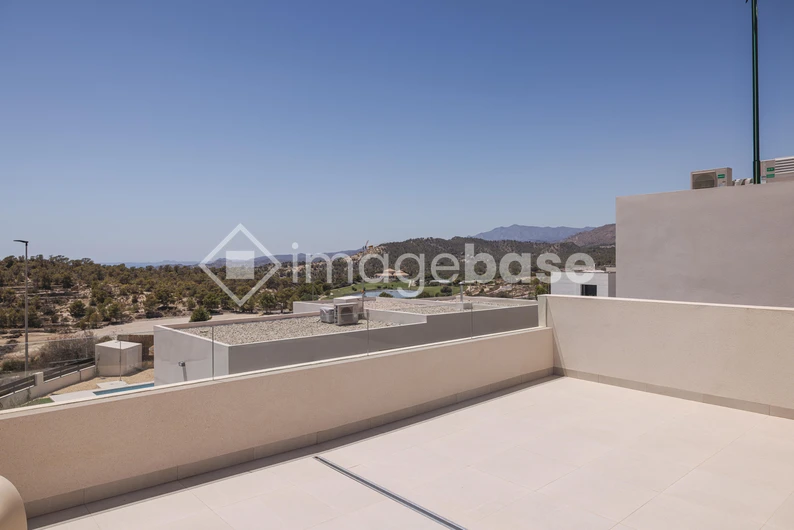 Modern Terrace with Mountain View