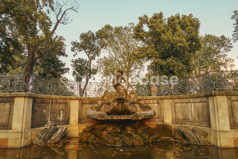 Historical Fountain in Park