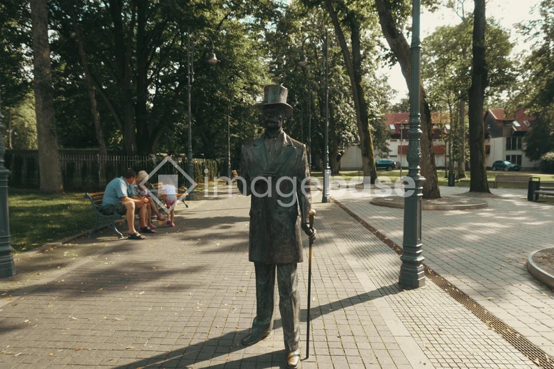 Statue in Park Setting