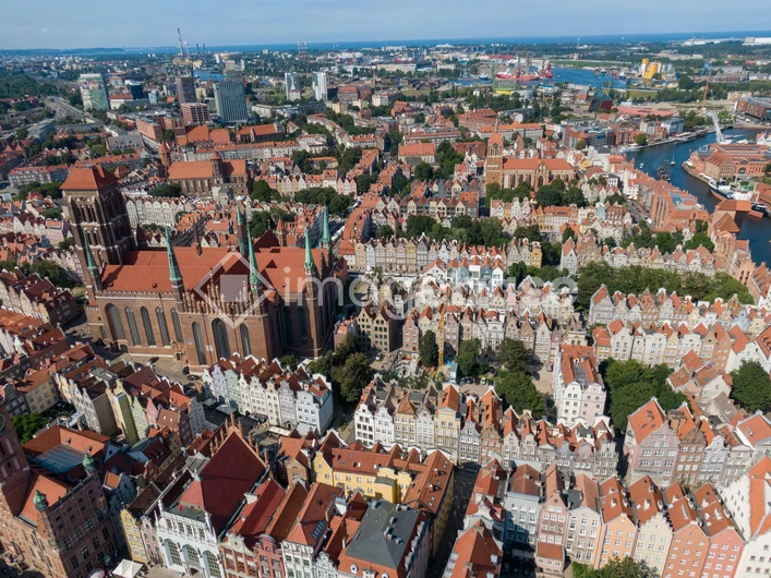 Historic City Aerial View