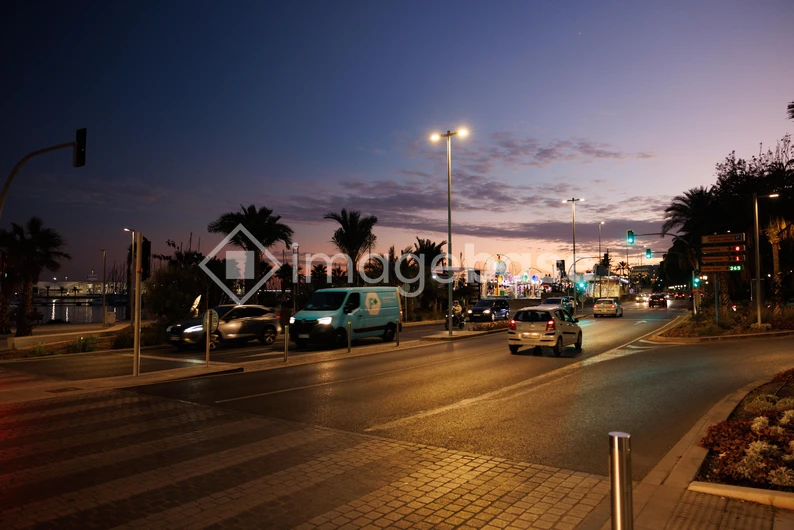 Evening Street Scene