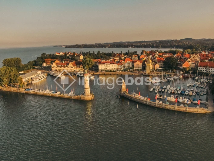 Picturesque Harbor at Sunset