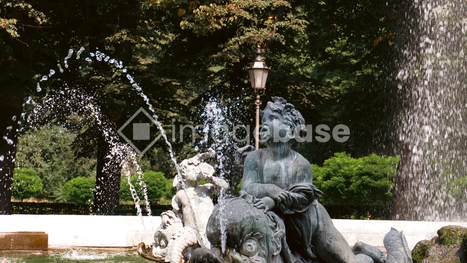 Fountain Sculpture in Park