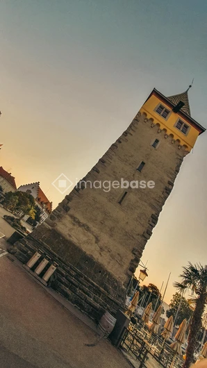 Historic Tower at Sunset