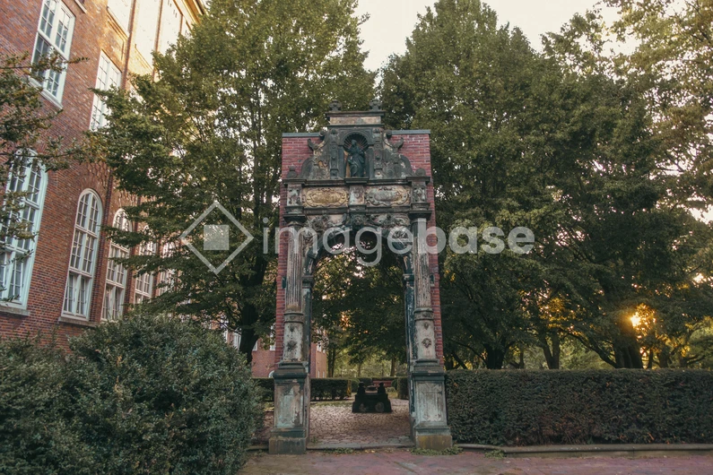 Historic Architecture with Lush Surroundings