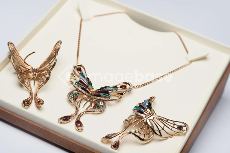 Elegant Butterfly Jewelry Set