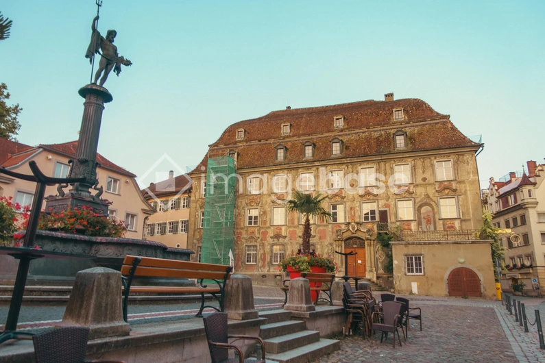 Historic Town Square with Fountain