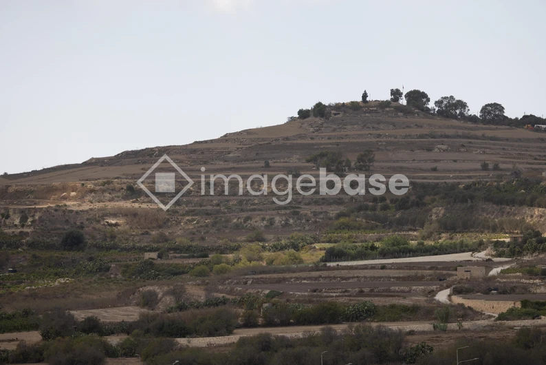 Terraced Hill Landscape