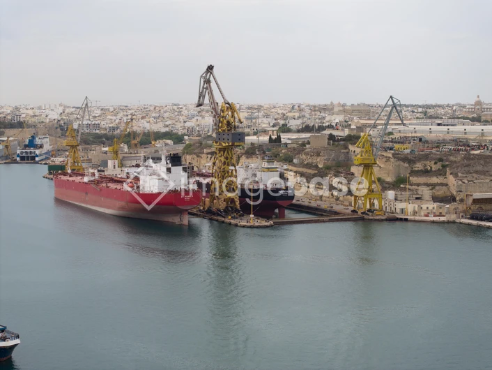 Industrial Port Scene