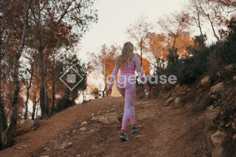Hiking Through Autumn Woods