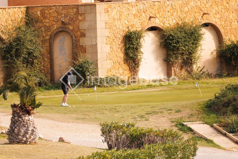Golf at a Scenic Course