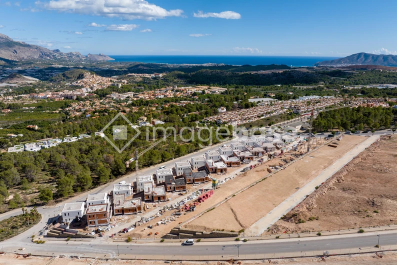 Aerial View of Coastal Development