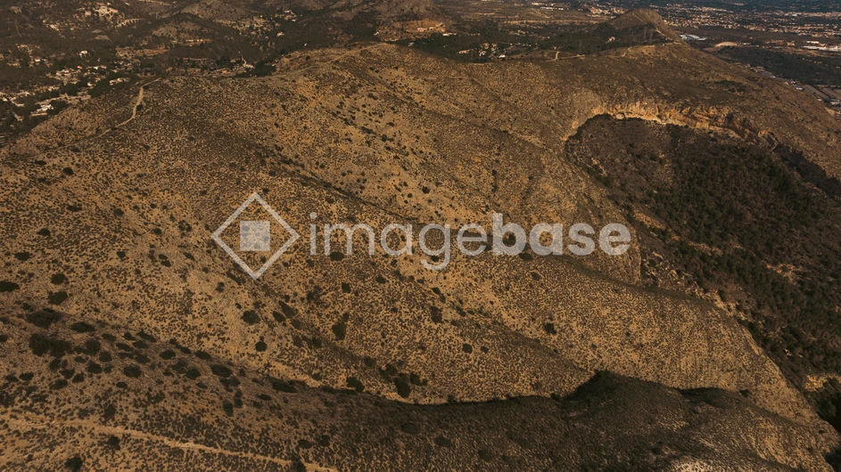 Aerial View of Rugged Terrain