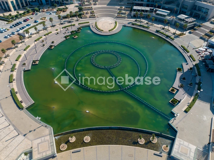 Aerial View of Modern Green Space