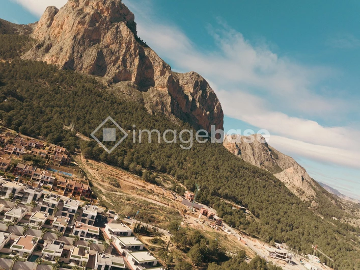 Mountain Landscape with Urban View