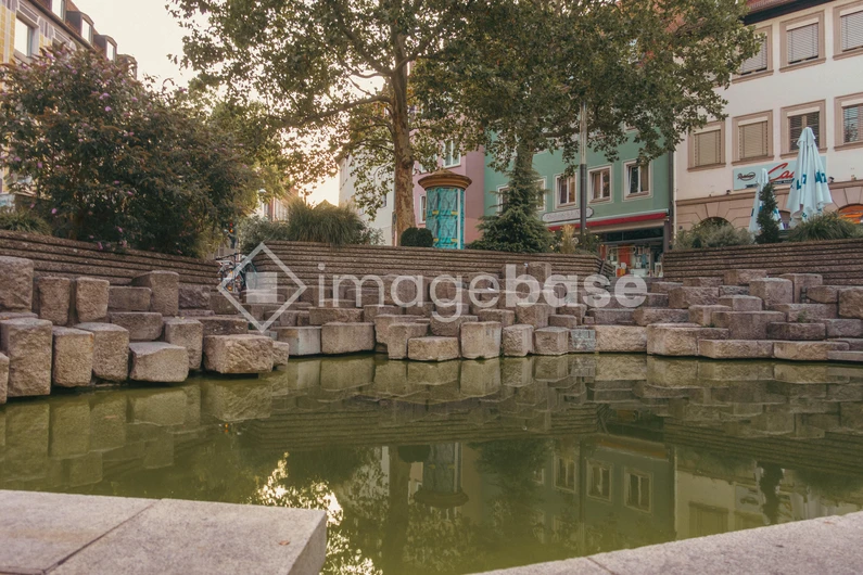 Tranquil Urban Pond