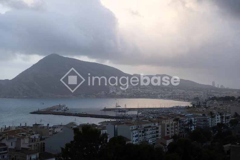 Harbor Under an Overcast Sky