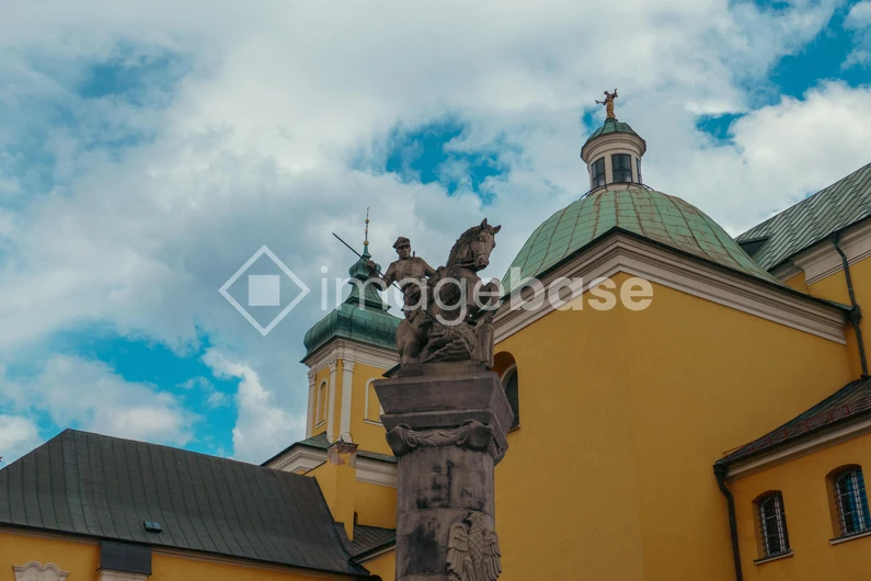 Historic Architecture with Statue