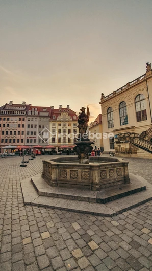 Historic Town Square at Sunset