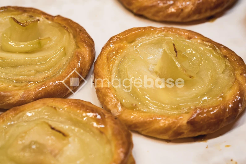 Close-up of Delicious Pastries