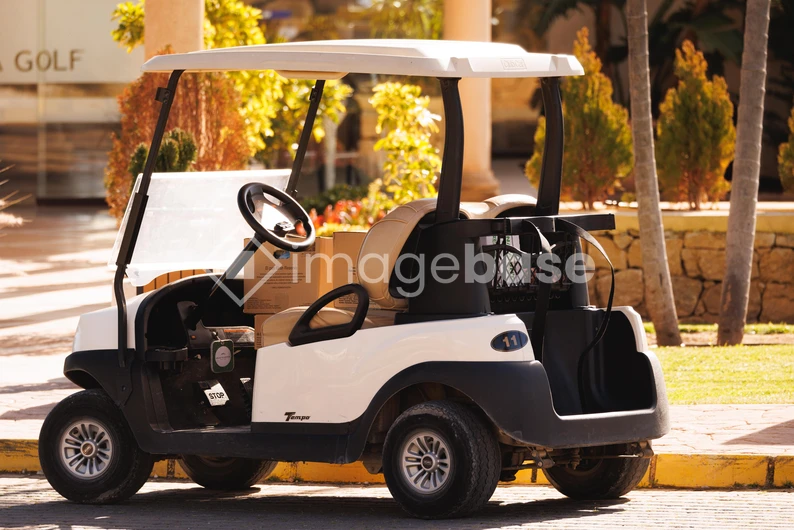Golf Cart in Sunlight