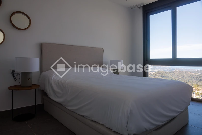 Peaceful Bedroom with Scenic View