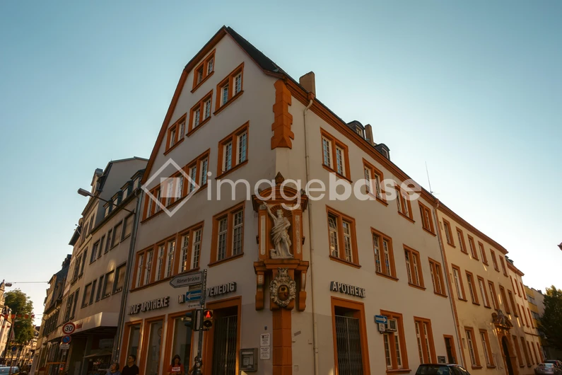 Historic Building at Sunset
