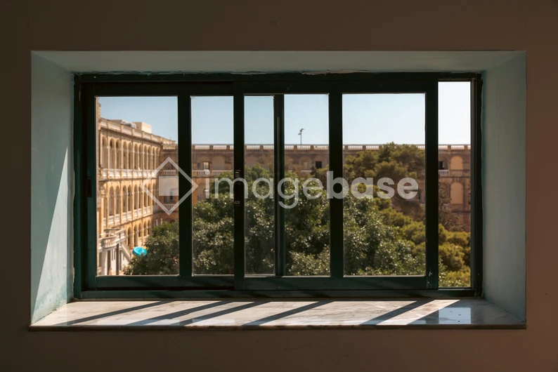 Scenic View Through Window