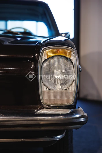 Close-up of Classic Car Headlight