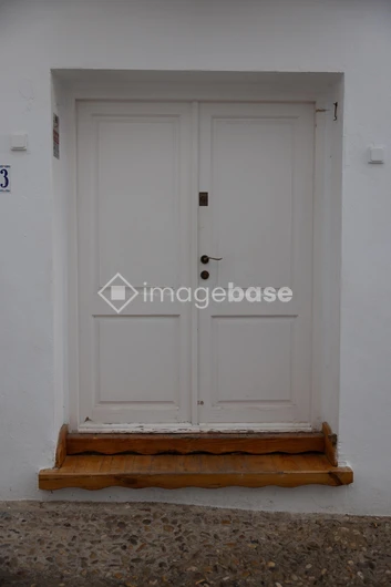 Minimalist White Door