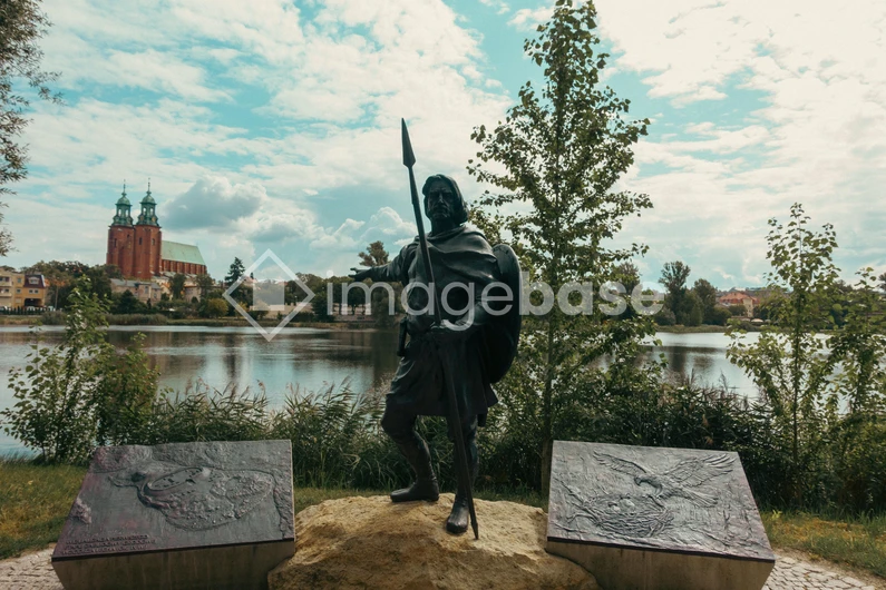 Historic Statue by the Lake