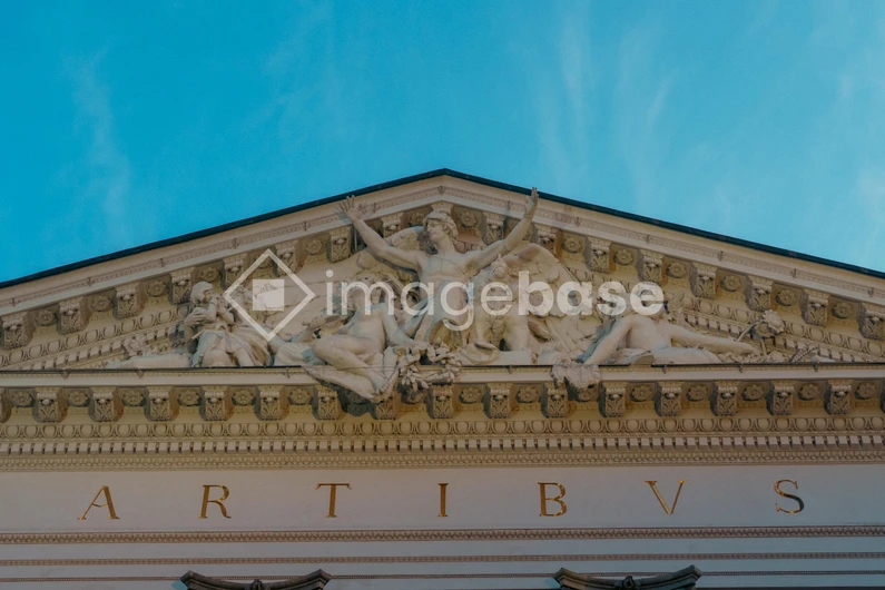 Classic Architectural Facade with Sculptures
