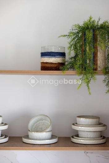 Stylish Kitchen Shelf Display