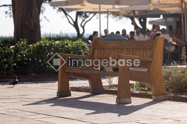 Sunny Outdoor Cafe