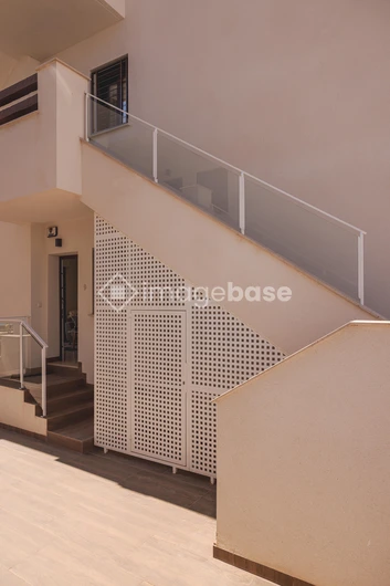 Modern Staircase with Glass Railings