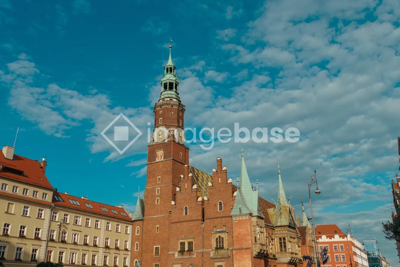 Historic Cityscape under Blue Skies