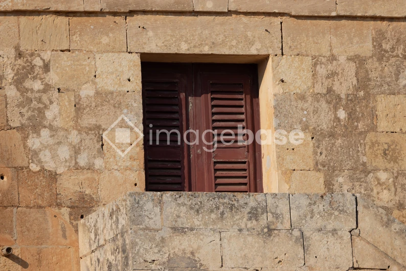 Rustic Stone Building Facade