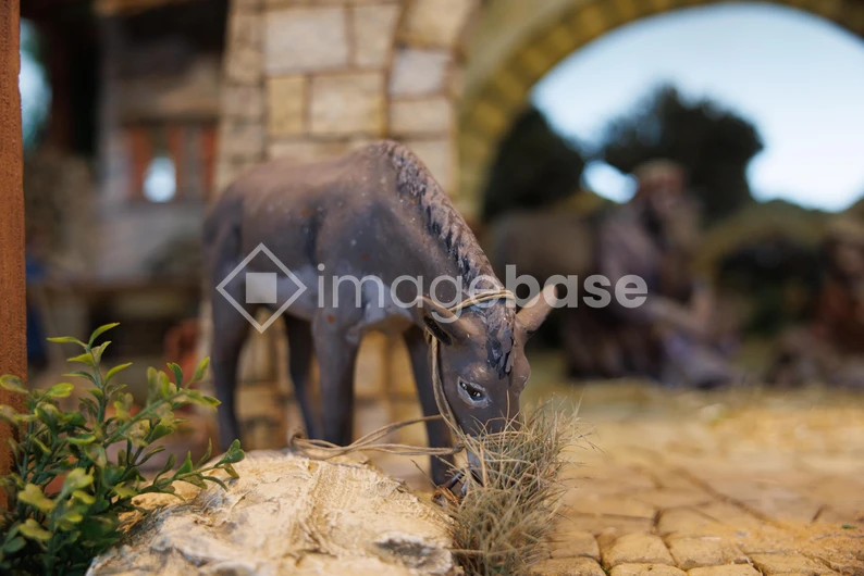 Miniature Scene with Donkey