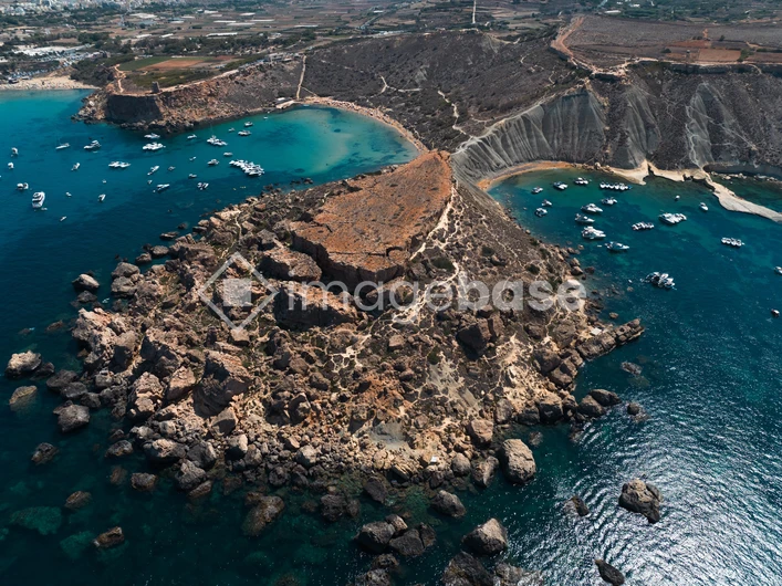 Coastal Landscape with Rocky Outcrop